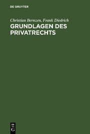 Cover von Grundlagen des Privatrechts