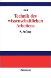 Cover von Technik des wissenschaftlichen Arbeitens