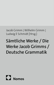 Cover von Sämtliche Werke / Die Werke Jacob Grimms / Deutsche Grammatik