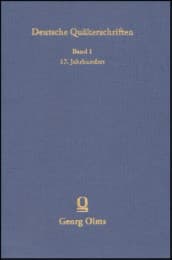Cover von Deutsche Quäkerschriften 1 - Deutsche Quäkerschriften des 17.Jahrhunderts