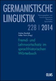 Cover von Fremd- und Lehnwortschatz im sprachhistorischen Wörterbuch