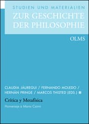 Cover von Crítica y Metafísica