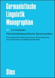 Cover von Persönlichkeitsspezifische Sprachvariation