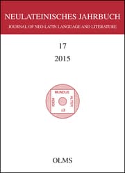 Cover von Neulateinisches Jahrbuch 17