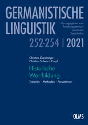 Cover von Historische Wortbildung