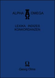 Cover von Concordancia Calderoniana / Konkordanz zu Calderón