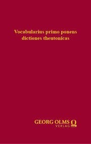 Cover von Vocabularius primo ponens dictiones theutonicas (1515)