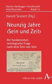 Cover von Neunzig Jahre 'Sein und Zeit'
