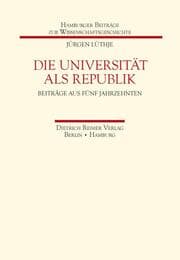 Cover von Die Universität als Republik