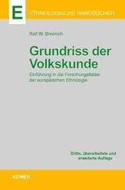 Cover von Grundriss der Volkskunde