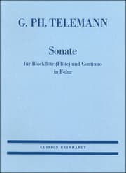 Cover von Sonate für Blockflöte (Flöte) und Continuo in F-dur