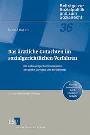 Cover von Das ärztliche Gutachten im sozialgerichtlichen Verfahren