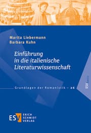 Cover von Einführung in die italienische Literaturwissenschaft