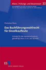Cover von Das Buchführungswahlrecht für Einzelkaufleute