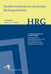 Cover von Handwörterbuch zur deutschen Rechtsgeschichte (HRG) - Lieferungsbezug - - - Lieferung 11: Gottesurteil-Handfeste