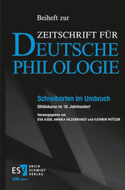 Cover von Schreibarten im Umbruch