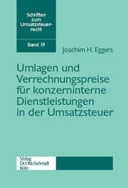Cover von Umlagen und Verrechnungspreise für konzerninterne Dienstleistungen in der Umsatzsteuer