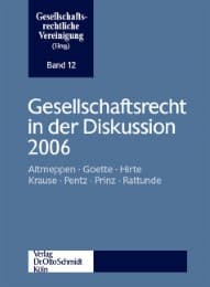 Cover von Gesellschaftsrecht in der Diskussion 2006