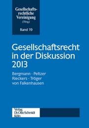Cover von Gesellschaftsrecht in der Diskussion 2013