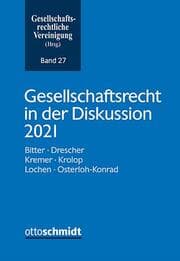 Cover von Gesellschaftsrecht in der Diskussion 2021