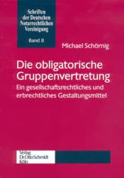 Cover von Die obligatorische Gruppenvertretung