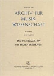 Cover von Die Bach-Rezeption des späten Beethoven