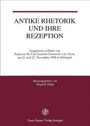 Cover von Antike Rhetorik und ihre Rezeption