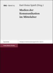 Cover von Medien der Kommunikation im Mittelalter