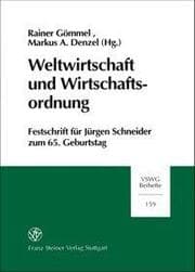 Cover von Weltwirtschaft und Wirtschaftsordnung