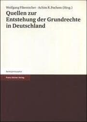 Cover von Quellen zur Entstehung der Grundrechte in Deutschland