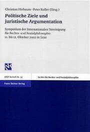Cover von Politische Ziele und juristische Argumentation