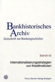 Cover von Internationalisierungsstrategien von Kreditinstituten