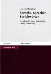 Cover von Sprache, Sprechen, Sprichwörter