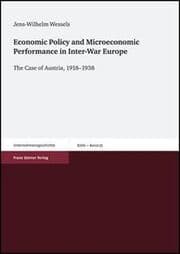 Cover von Economic Policy and Microeconomic Performance in Inter-War Europe