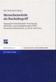 Cover von Menschenwürde als Rechtsbegriff