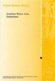 Cover von Joachim Ritter zum Gedenken