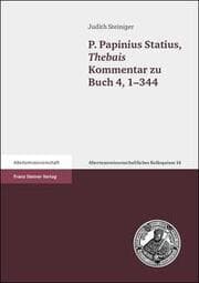 Cover von P. Papinius Statius, Thebais Kommentar zu Buch 4,1-344