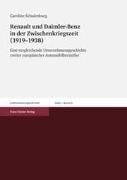 Cover von Renault und Daimler-Benz in der Zwischenkriegszeit (1919-1938)