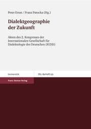 Cover von Dialektgeographie der Zukunft