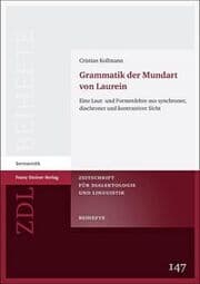 Cover von Grammatik der Mundart von Laurein