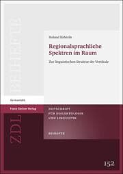 Cover von Regionalsprachliche Spektren im Raum