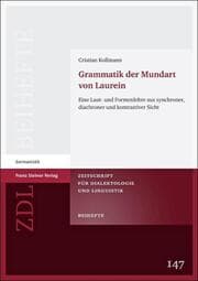 Cover von Grammatik der Mundart von Laurein