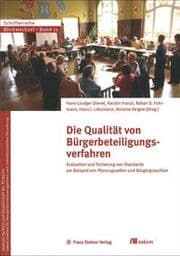 Cover von Die Qualität von Bürgerbeteiligungsverfahren