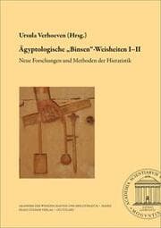 Cover von Ägyptologische 'Binsen'-Weisheiten I-II