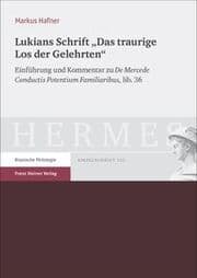 Cover von Lukians Schrift 'Das traurige Los der Gelehrten'