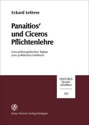 Cover von Panaitios' und Ciceros Pflichtenlehre