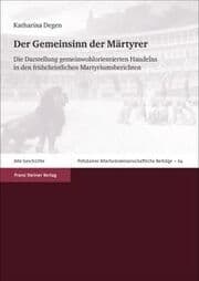 Cover von Der Gemeinsinn der Märtyrer