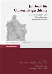 Cover von Jahrbuch für Universitätsgeschichte 21 (2018)