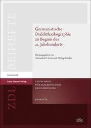 Cover von Germanistische Dialektlexikographie zu Beginn des 21. Jahrhunderts