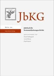 Cover von Jahrbuch für Kommunikationsgeschichte 24 (2022)